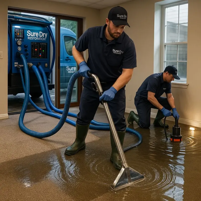 Water Extraction and Removal process in East Gaffney, SC